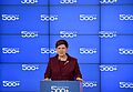 Premier Beata Szydło przemawia podczas spotkania z prezydentami i wojewodami ws. programu Rodzina 500+