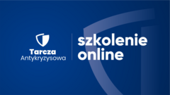 Grafika promująca szkolenia z tarczy antykryzysowej