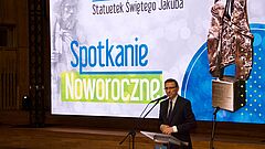 Prezydent Olsztyna przemawia podczas gali