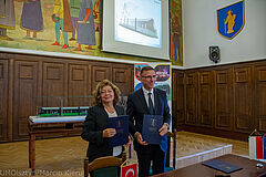 Piotr Grzymowicz, Prezydent Olsztyna i Fatma Durmaz Yılbirlik, Durmazlar Holding