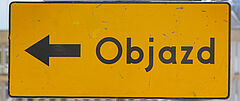 Znak "Objazd"