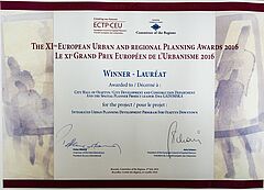 Certyfikat za program rozwoju Śródmieścia