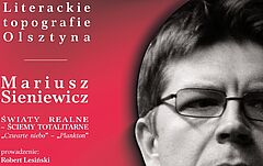 Plakat reklamujący spotkanie z Mariuszem Sieniewiczem