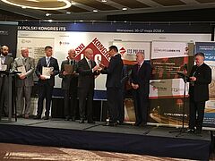 Prezydent Olsztyna odbiera nagrodę Lider ITS 2016